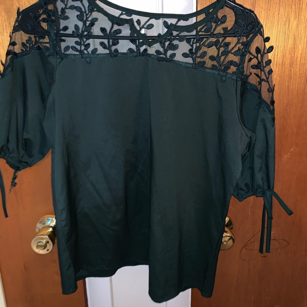 Dark green top